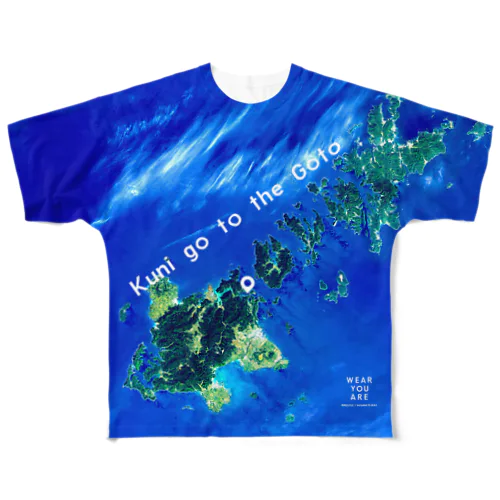 長崎県 五島市 Tシャツ 両面 All-Over Print T-Shirt