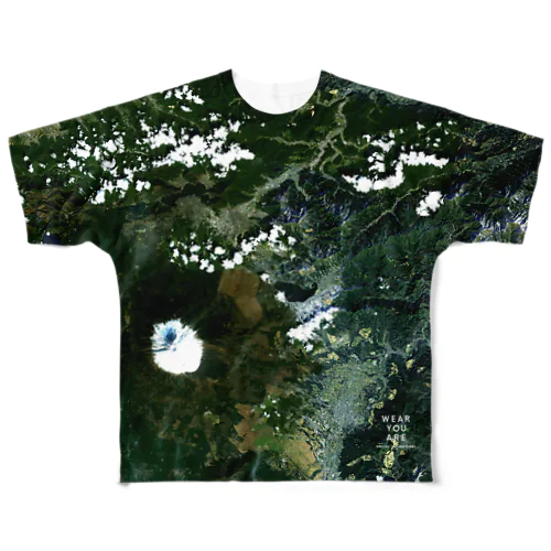 山梨県 南都留郡 Tシャツ 両面 All-Over Print T-Shirt