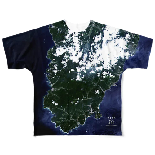 静岡県 賀茂郡 Tシャツ 両面 All-Over Print T-Shirt