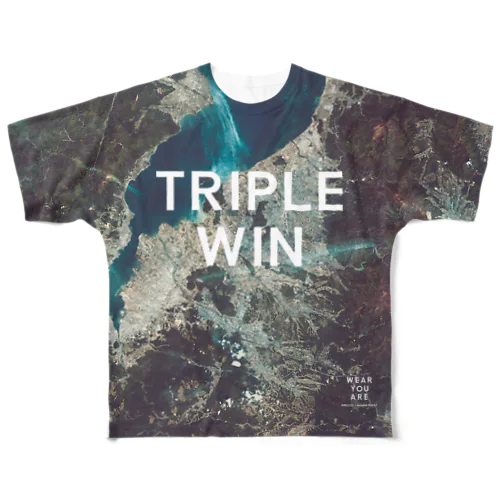 滋賀県 東近江市 Tシャツ 両面 All-Over Print T-Shirt