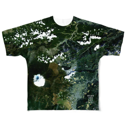 山梨県 南都留郡 Tシャツ 両面 All-Over Print T-Shirt