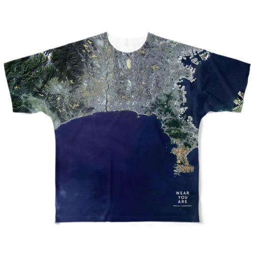 神奈川県 藤沢市 Tシャツ 両面 All-Over Print T-Shirt