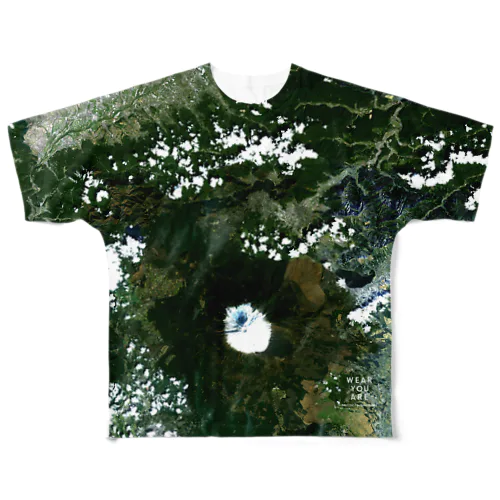 山梨県 南都留郡 Tシャツ 両面 All-Over Print T-Shirt