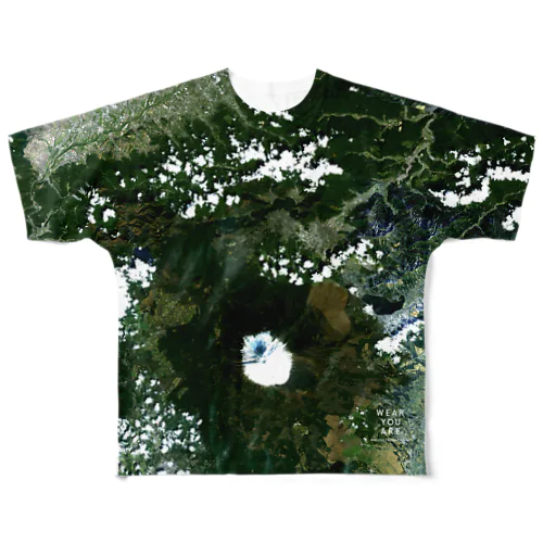 山梨県 南都留郡 Tシャツ 両面 All-Over Print T-Shirt