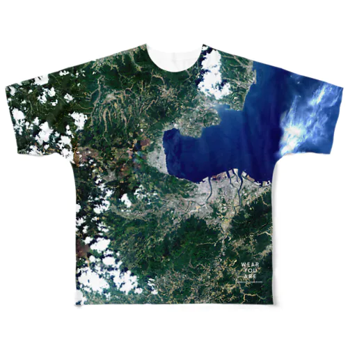 大分県 大分市 Tシャツ 両面 All-Over Print T-Shirt