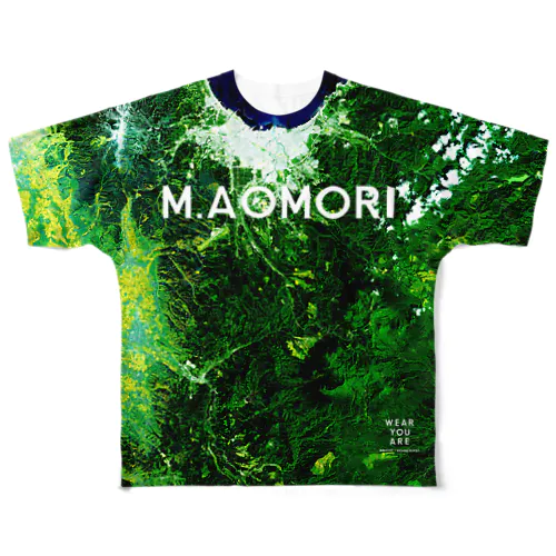 青森県 青森市 Tシャツ 両面 All-Over Print T-Shirt