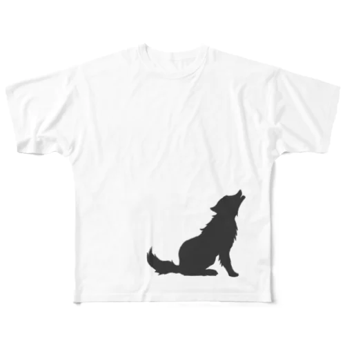 小さいオオカミ フルグラフィックTシャツ