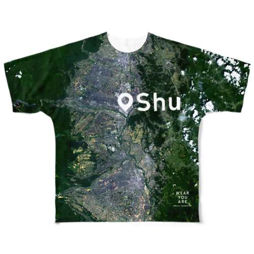 岩手県 奥州市 Tシャツ 両面 All-Over Print T-Shirt