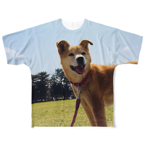 みんと♪ 🐕🌸 All-Over Print T-Shirt