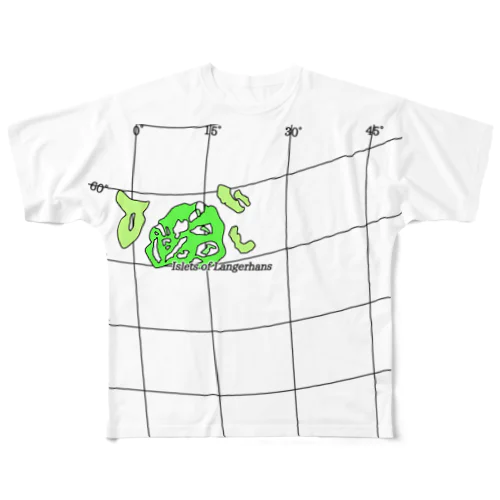 ランゲルハンス島 All-Over Print T-Shirt