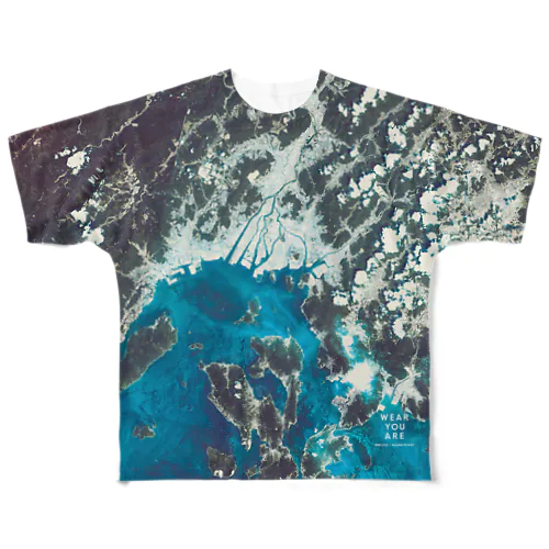 広島県 広島市 Tシャツ 両面 All-Over Print T-Shirt