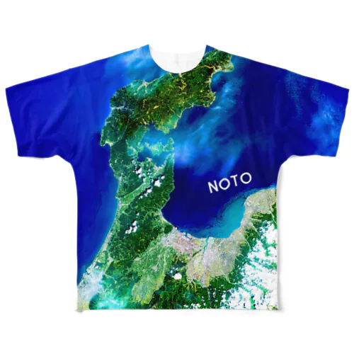 石川県 七尾市 Tシャツ 両面 All-Over Print T-Shirt