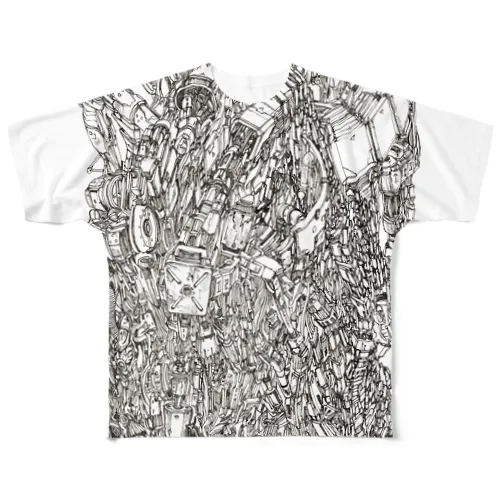 機械柱 All-Over Print T-Shirt