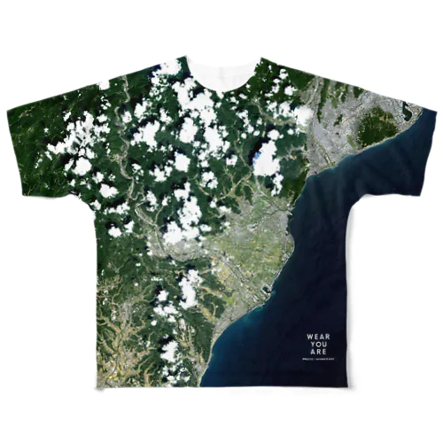 静岡県 藤枝市 Tシャツ 両面 All-Over Print T-Shirt