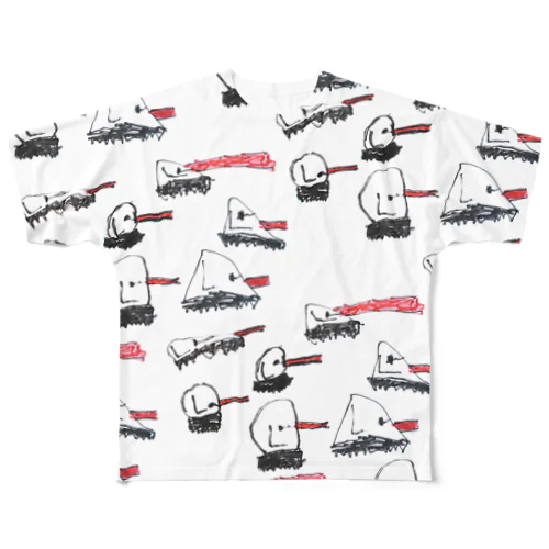 アリさんの戦車 All-Over Print T-Shirt