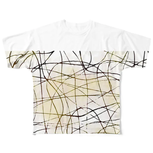 curve / abstract フルグラフィックTシャツ