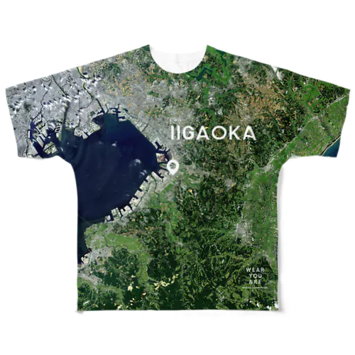 千葉県 市原市 Tシャツ 両面 All-Over Print T-Shirt