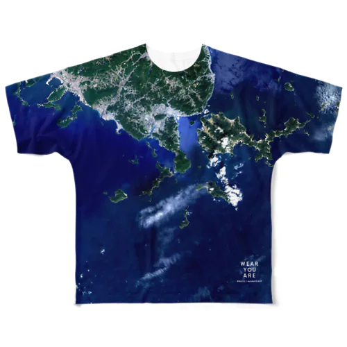 山口県 熊毛郡 Tシャツ 両面 All-Over Print T-Shirt