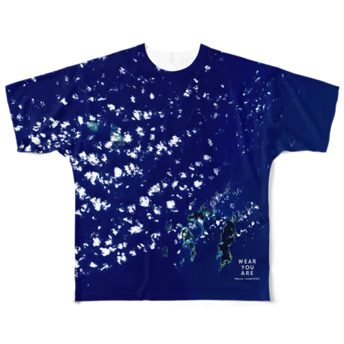 沖縄県 島尻郡 Tシャツ 両面 フルグラフィックTシャツ