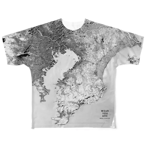 千葉県 袖ケ浦市 Tシャツ 両面 All-Over Print T-Shirt