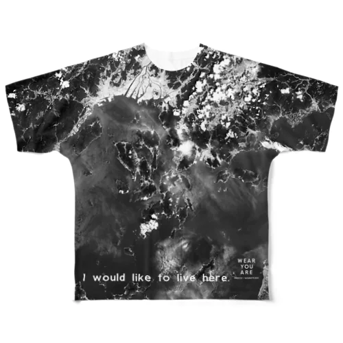 広島県 呉市 Tシャツ 両面 All-Over Print T-Shirt
