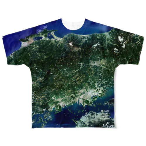 岡山県 高梁市 Tシャツ 両面 All-Over Print T-Shirt