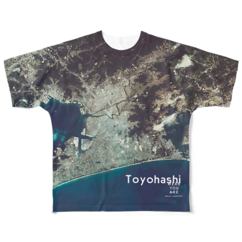 愛知県 豊橋市 Tシャツ 両面 All-Over Print T-Shirt