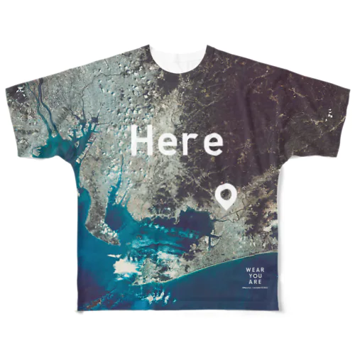 静岡県 湖西市 Tシャツ 両面 All-Over Print T-Shirt