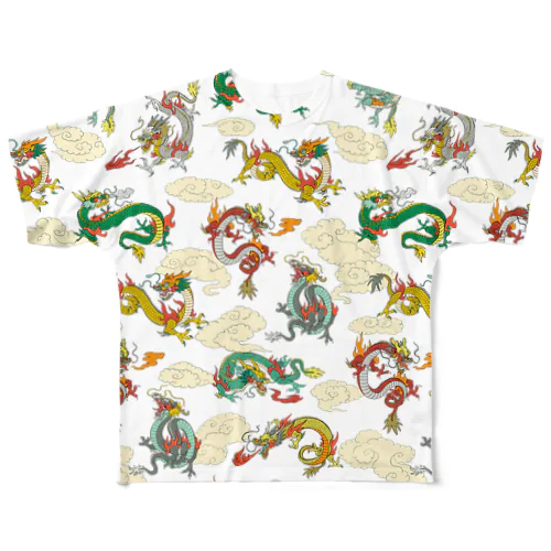 龍の舞 All-Over Print T-Shirt