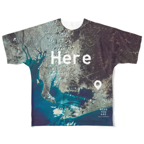 静岡県 湖西市 Tシャツ 両面 All-Over Print T-Shirt
