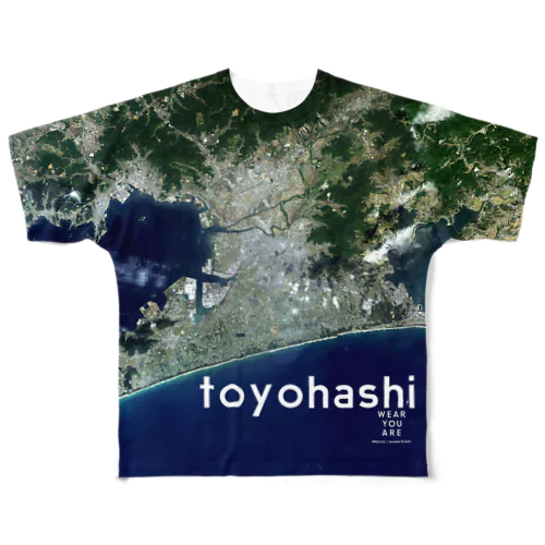 愛知県 豊橋市 Tシャツ 両面 All-Over Print T-Shirt