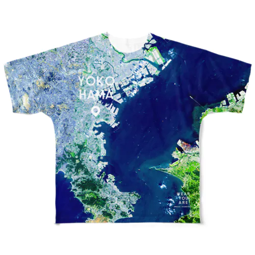 神奈川県 横須賀市 Tシャツ 両面 All-Over Print T-Shirt