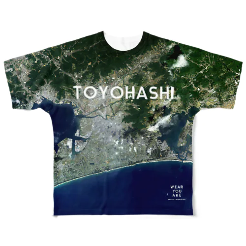 愛知県 豊橋市 Tシャツ 両面 All-Over Print T-Shirt