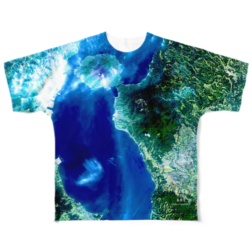 鹿児島県 垂水市 Tシャツ 両面 All-Over Print T-Shirt