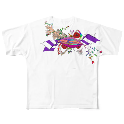 少し不気味な物語 All-Over Print T-Shirt