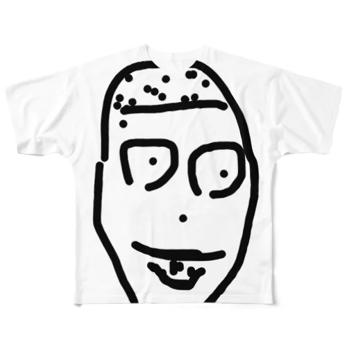 野球部にいそうな人の顔 All-Over Print T-Shirt