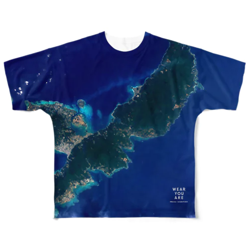 沖縄県 国頭郡 Tシャツ 両面 フルグラフィックTシャツ