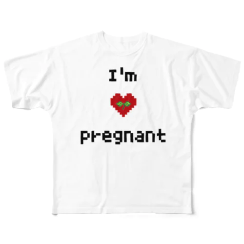 pregnant(妊婦)マーク  フルグラフィックTシャツ