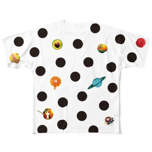 ドットの宇宙 All-Over Print T-Shirt