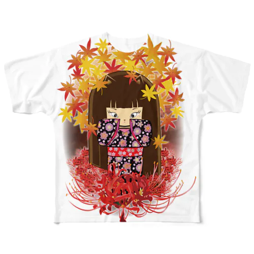 曼殊沙華少女 All-Over Print T-Shirt