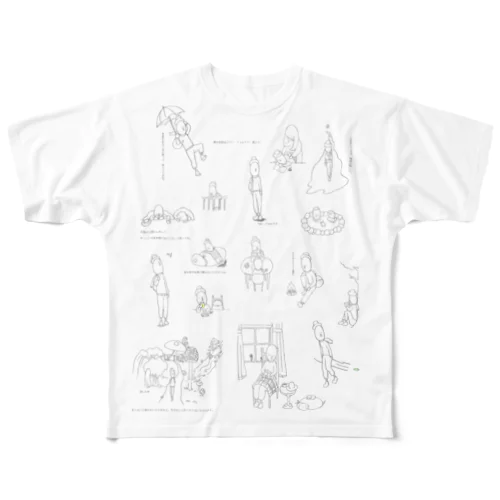 リリー・フォルテナ All-Over Print T-Shirt