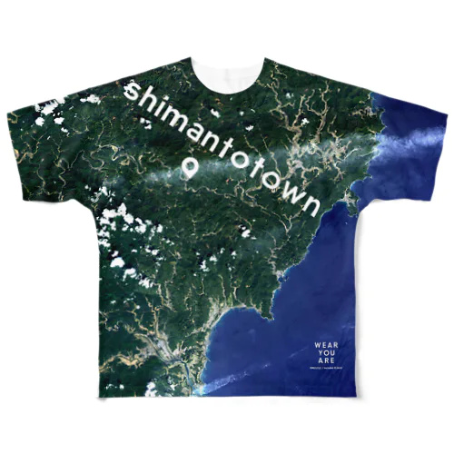 高知県 高岡郡 Tシャツ 両面 All-Over Print T-Shirt