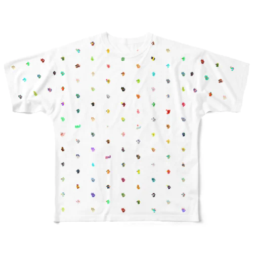 ラッキーアニマルＴシャツ（LAC100）タイプＸ All-Over Print T-Shirt