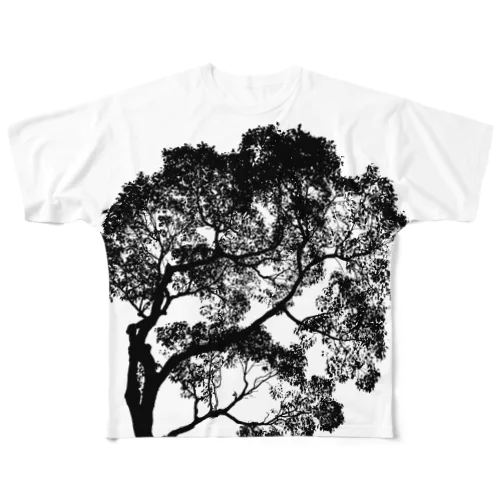 tree/black フルグラフィックTシャツ