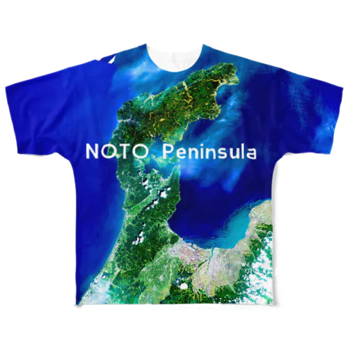 石川県 七尾市 Tシャツ 両面 All-Over Print T-Shirt