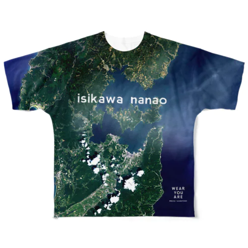 石川県 七尾市 Tシャツ 両面 All-Over Print T-Shirt