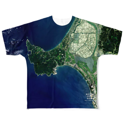 秋田県 男鹿市 Tシャツ 両面 All-Over Print T-Shirt