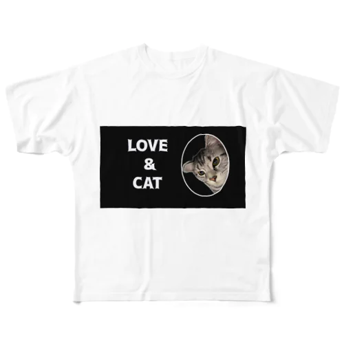 愛猫との絆、特別な愛猫グッズ All-Over Print T-Shirt