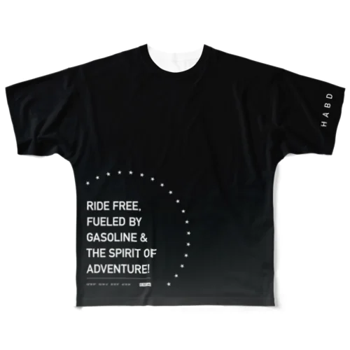 HABD adv (Black-Gray) フルグラフィックTシャツ