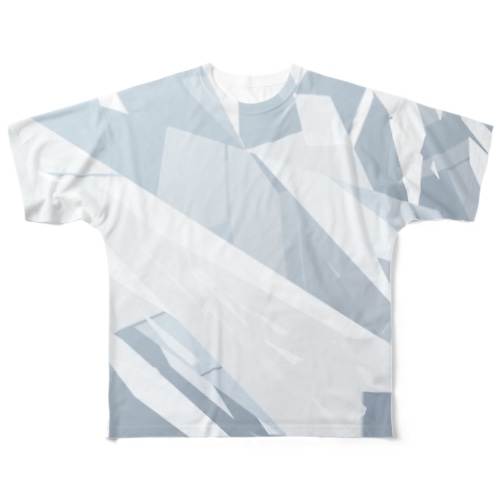 クォーツポリゴンフルグラフィックT（背面有） All-Over Print T-Shirt